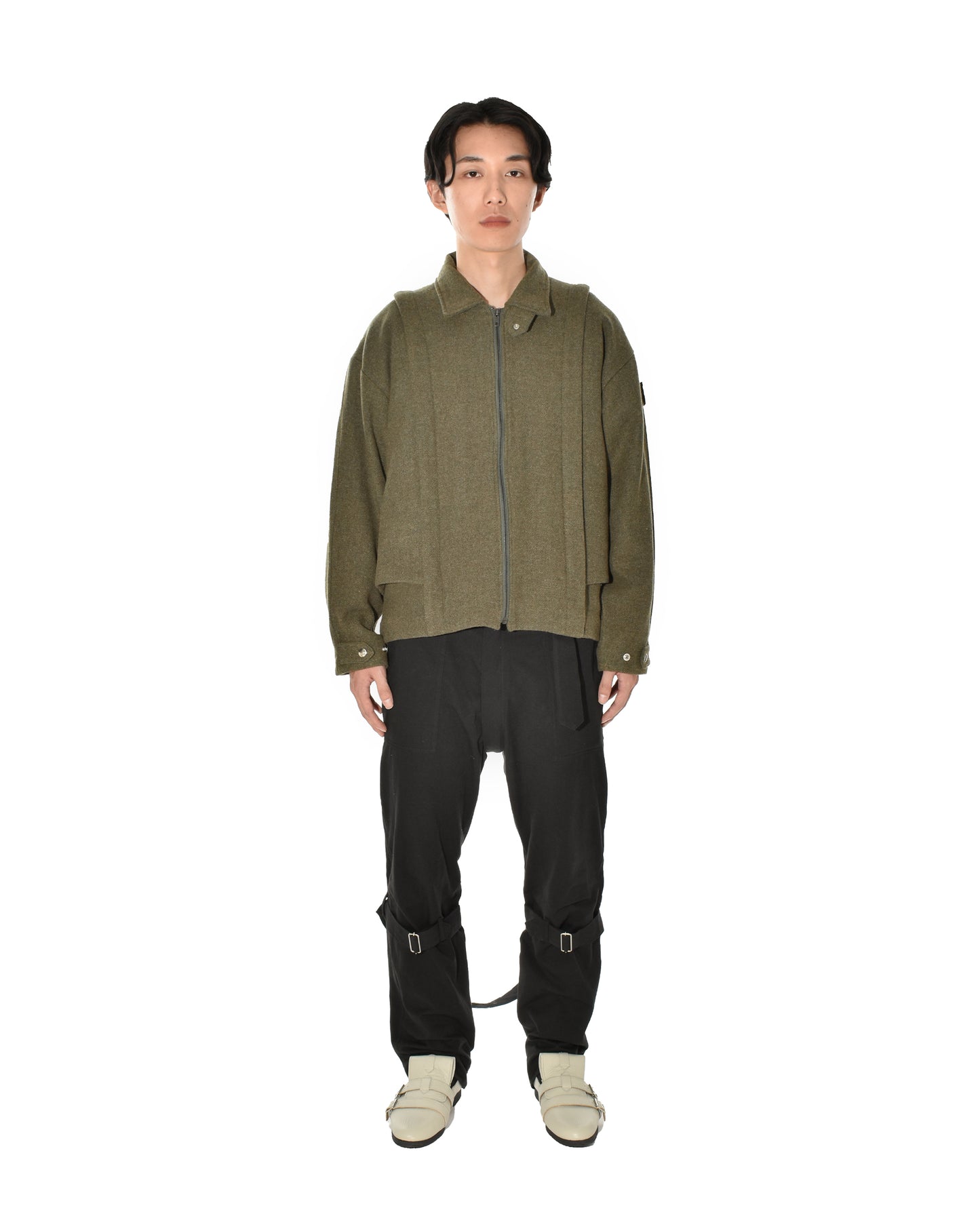 NOREN WOOL BLOUSON GREEN