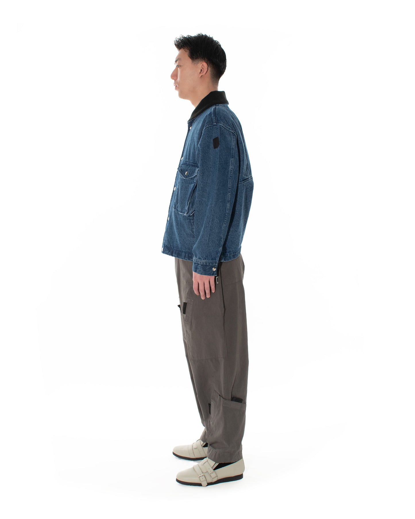 FLOAT DENIM BLOUSON BLUE