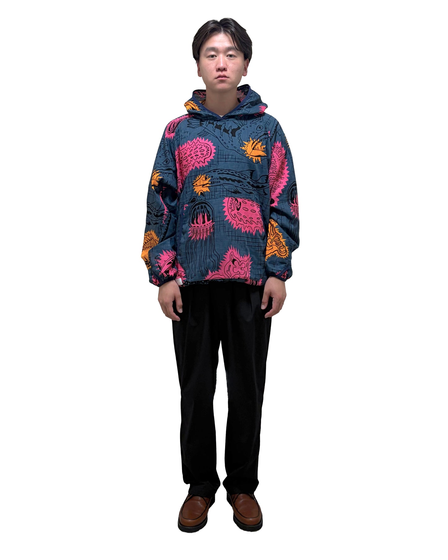RESclusive / PARKA GAUZE TENTACLE DEEP SEA NAVY