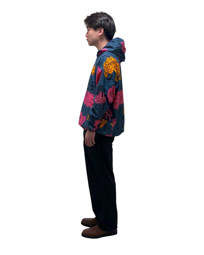 RESclusive / PARKA GAUZE TENTACLE DEEP SEA NAVY