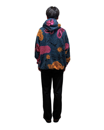 RESclusive / PARKA GAUZE TENTACLE DEEP SEA NAVY