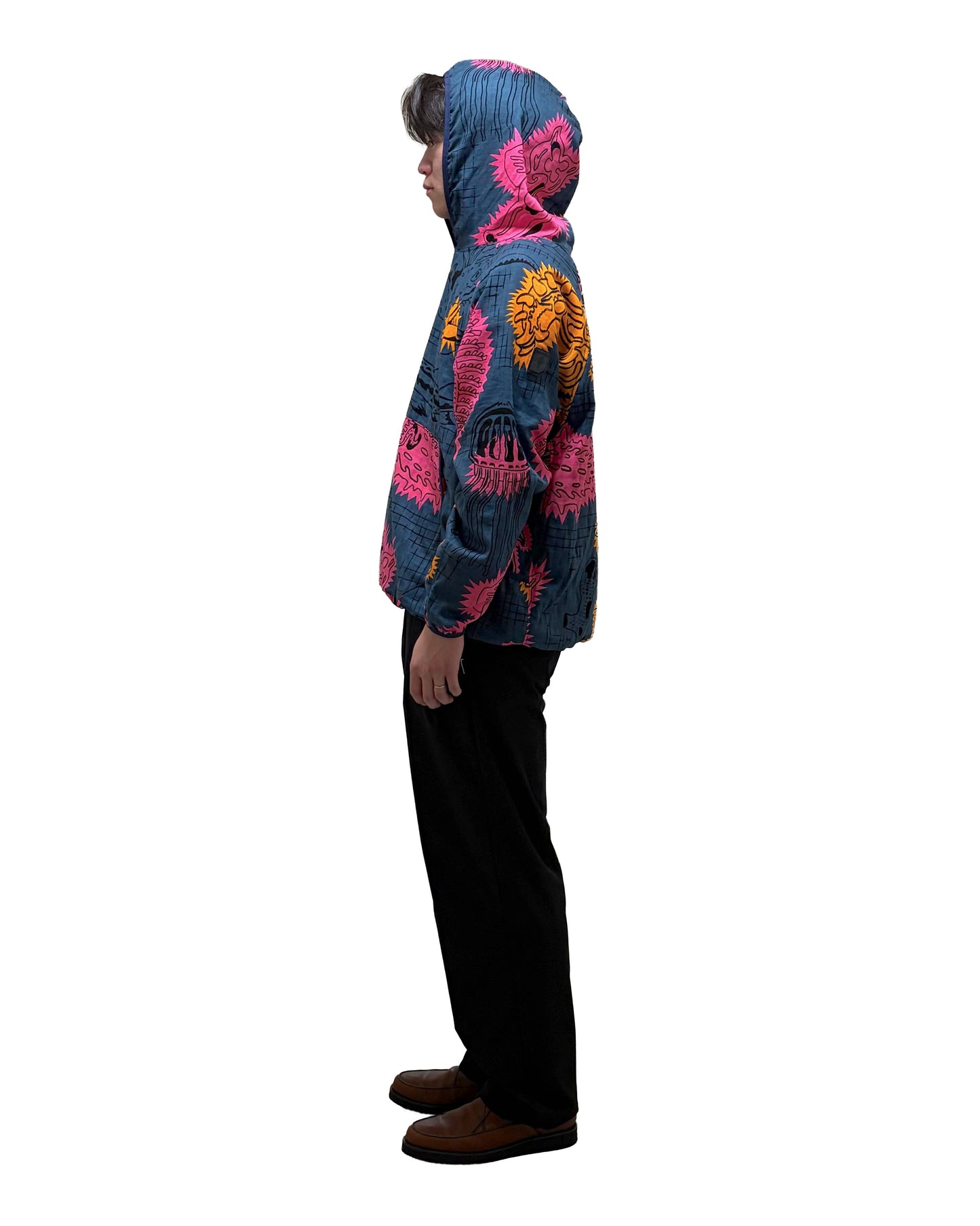 RESclusive / PARKA GAUZE TENTACLE DEEP SEA NAVY