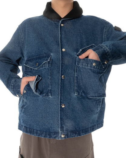 FLOAT DENIM BLOUSON BLUE