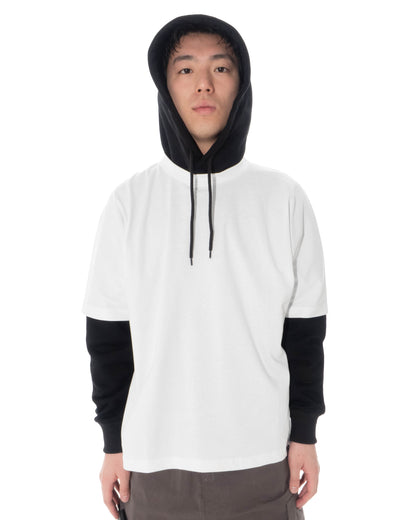 TEE LAYERS HOODIE BLACK