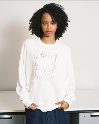 WINDOW WEB SWEATER BURGUNDY
