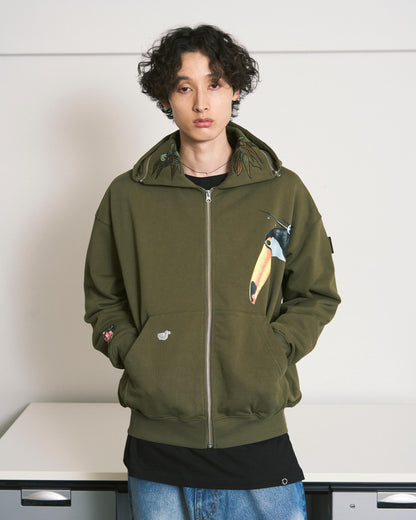 ZIPOFF HOODIE OLIVE DRAB