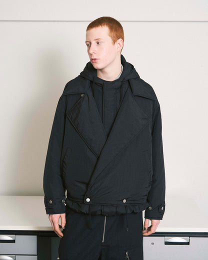 DOUBLE CUSHY HOODED JACKET OLIVE DRAB