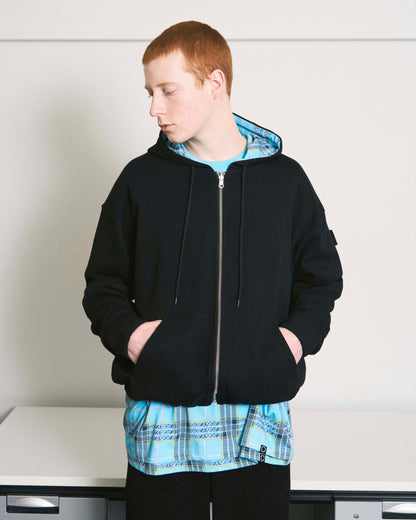 REVERSIBLE ZIP HOODIE ORIGINAL PLAID BROWN