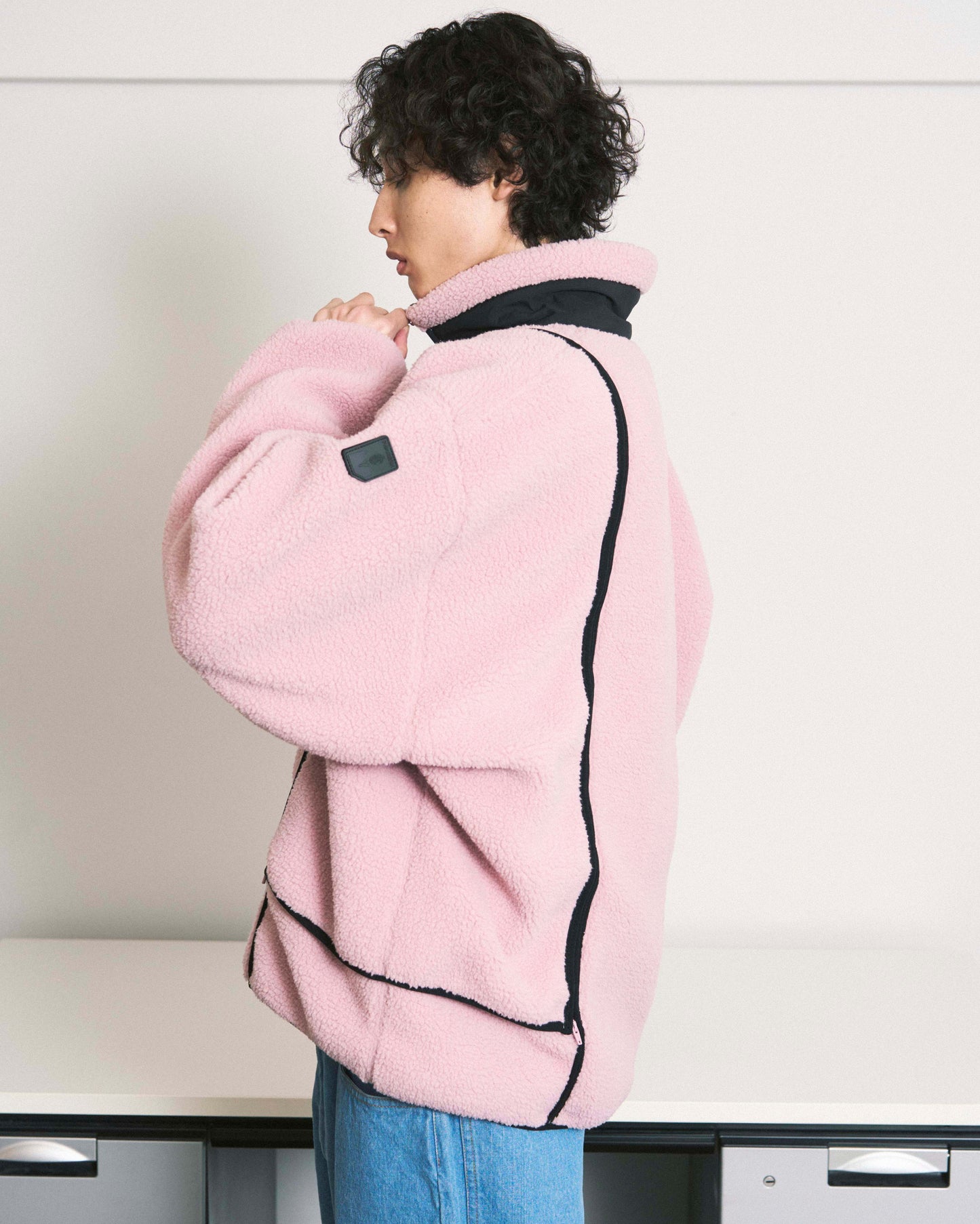 NOREN BOA FLEECE JACKET IVORY