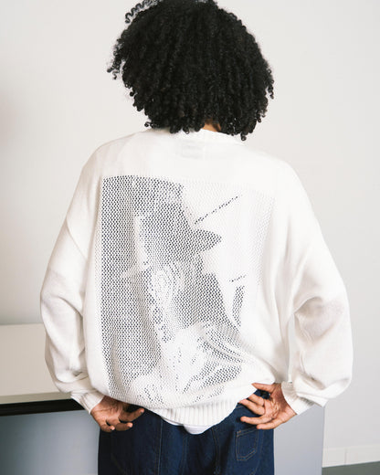 WINDOW WEB SWEATER BURGUNDY