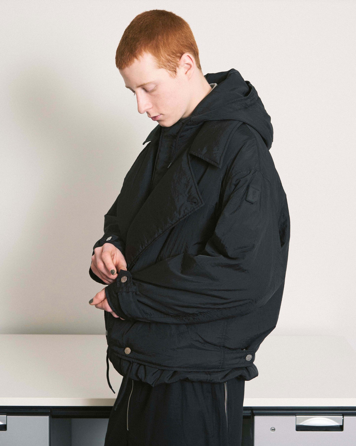 DOUBLE CUSHY HOODED JACKET OLIVE DRAB