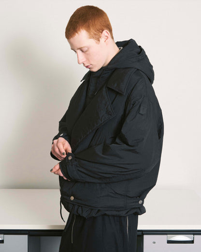 DOUBLE CUSHY HOODED JACKET OLIVE DRAB