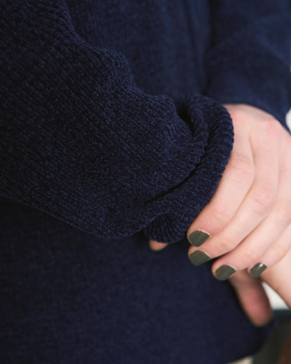 CORDY KNIT CYCLE JACKET BLACK