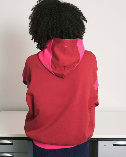BORDER PATCH HOODIE GREEN X NAVY