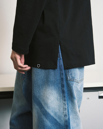 SECURITY BOATNECK L/S TEE BLACK