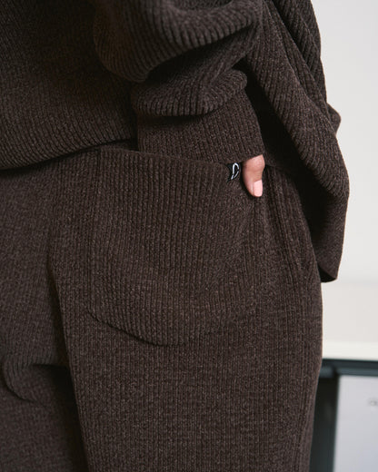 CORDY KNIT PANTS NAVY