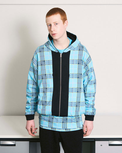 REVERSIBLE ZIP HOODIE ORIGINAL PLAID BROWN