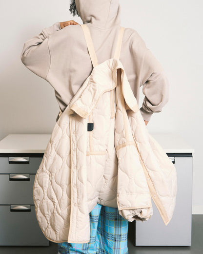 FUTON QUILT COAT BLACK