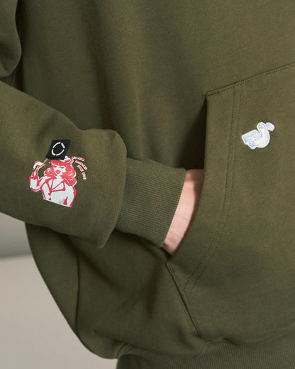 ZIPOFF HOODIE OLIVE DRAB