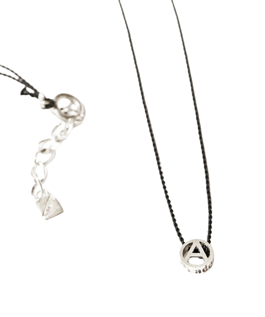 TINY A NECKLACE BLACK