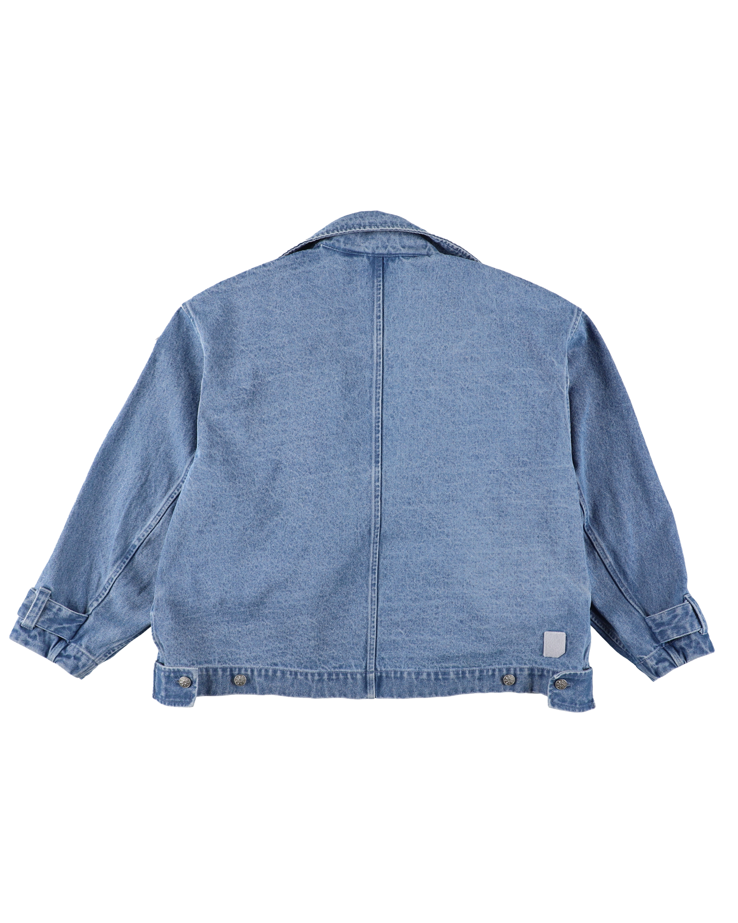 DENIM TWIN SHORT COAT SAX