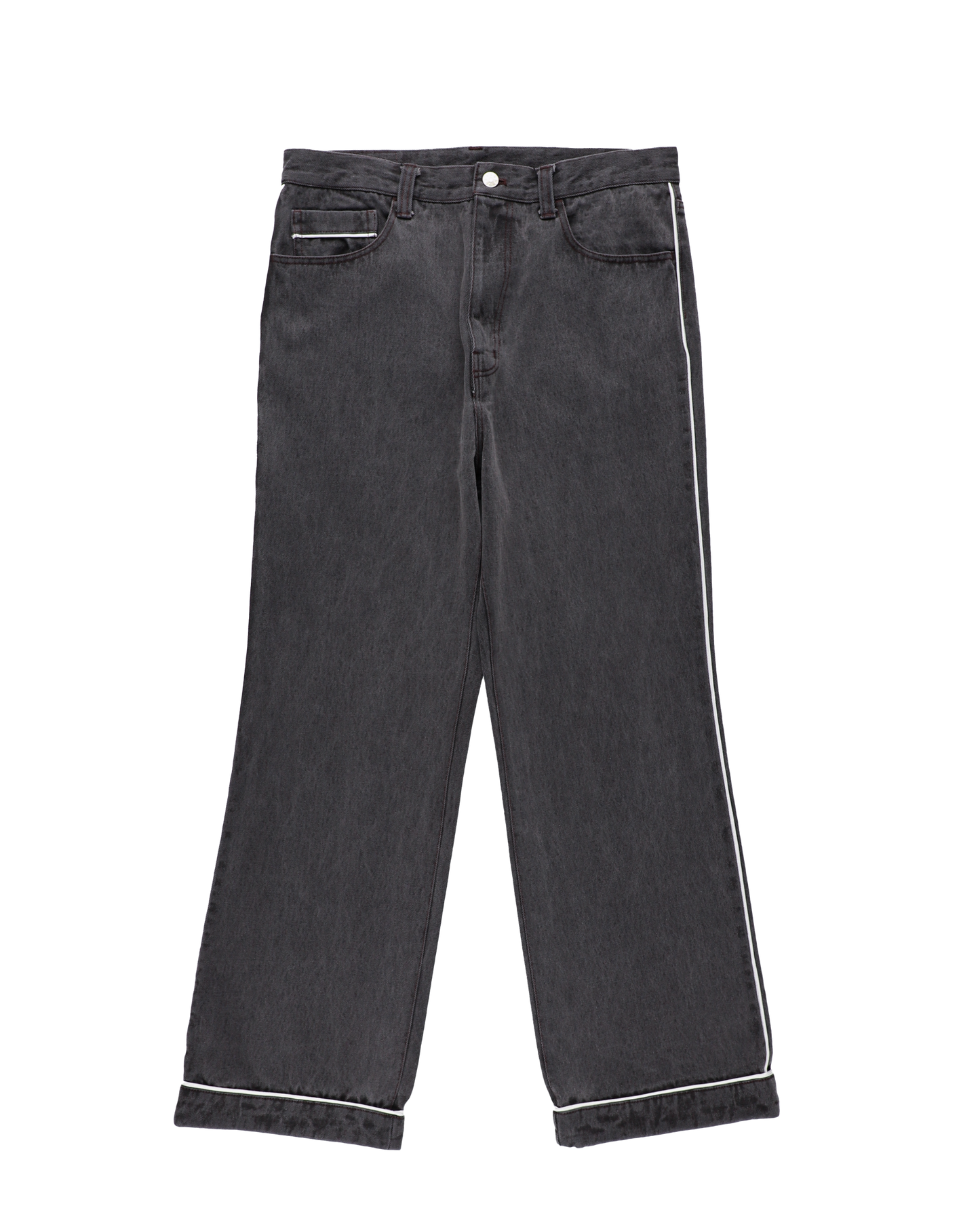 SHOECUT PIPING JEANS BLACK