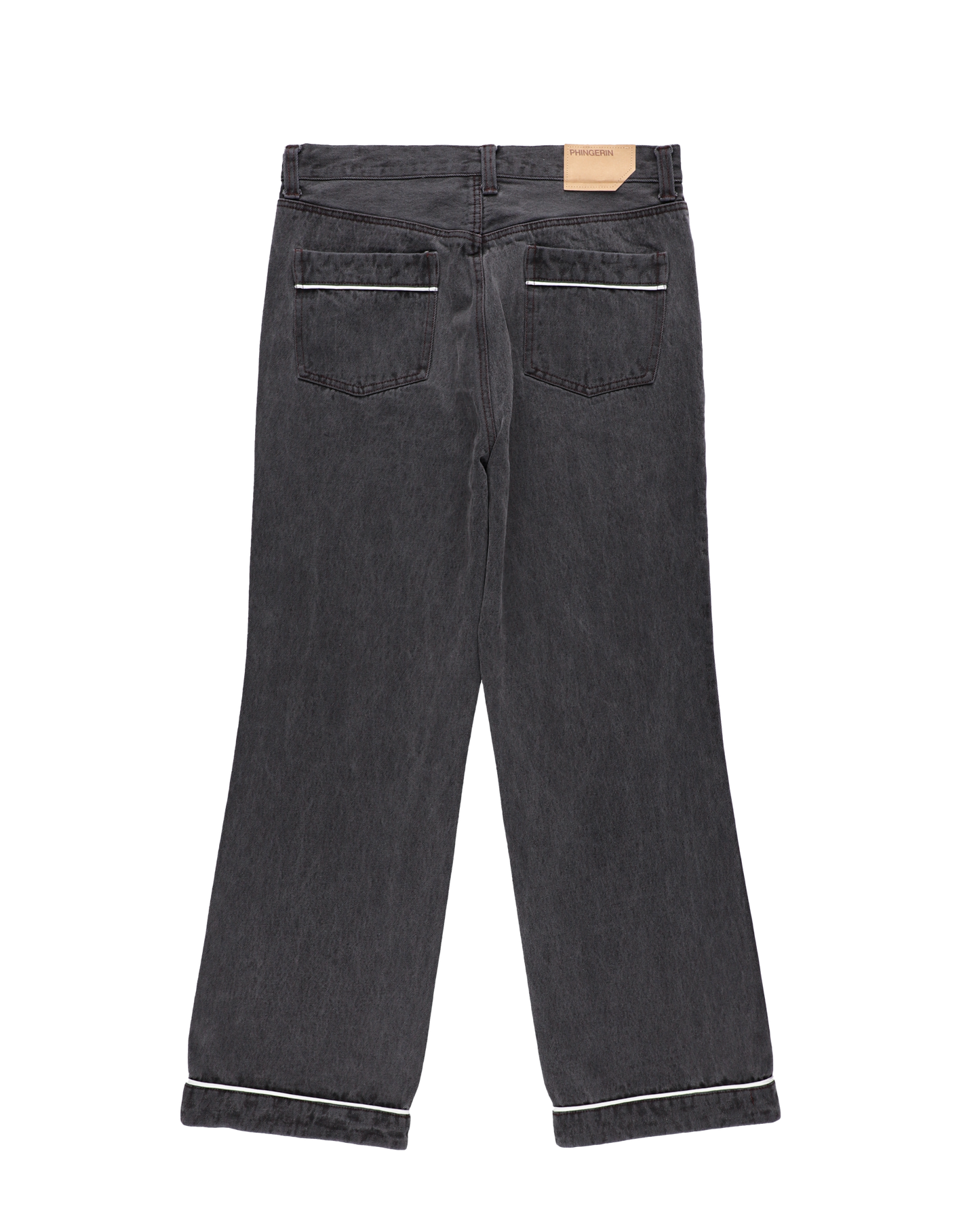 SHOECUT PIPING JEANS BLACK