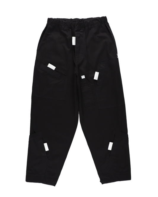 PULL TAB FLIGHT PANTS BLACK