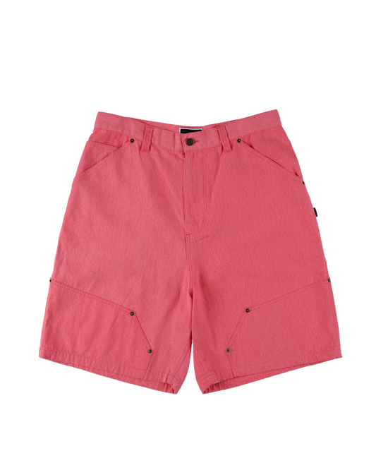 DOUBLE KNEE & HIP SHORTS PINK