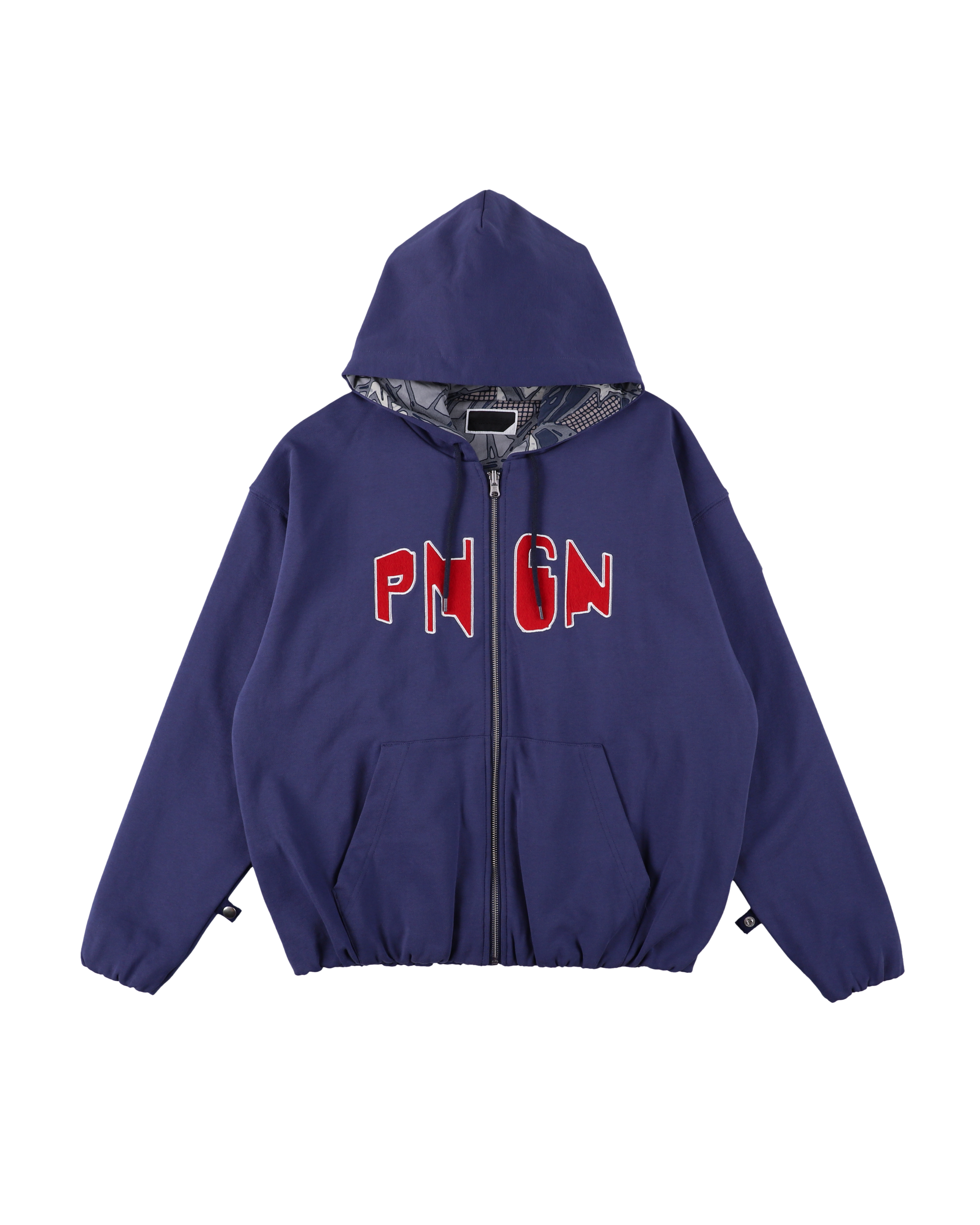 PHINGARIN ジップフーディ ネイビー PHINGARIN ジップフーディ ネイビー PHINGERIN - Zip Off Hoody | fakejam