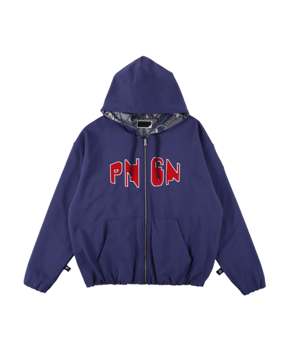 PNGN ZIP HOODIE BLUE NAVY