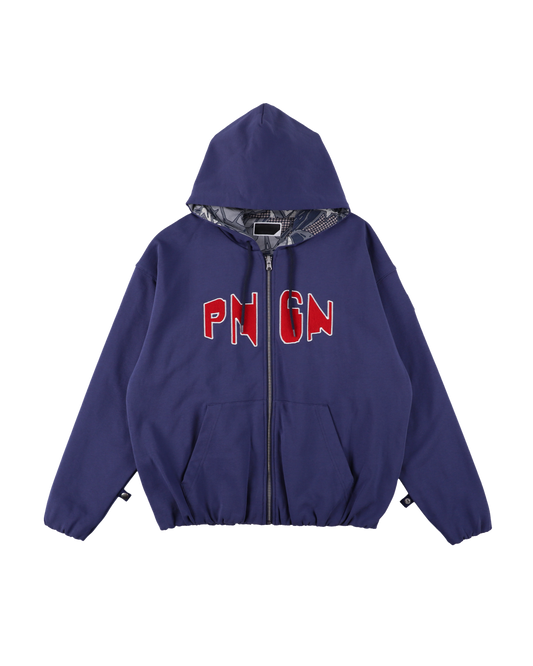 PNGN ZIP HOODIE BLUE NAVY