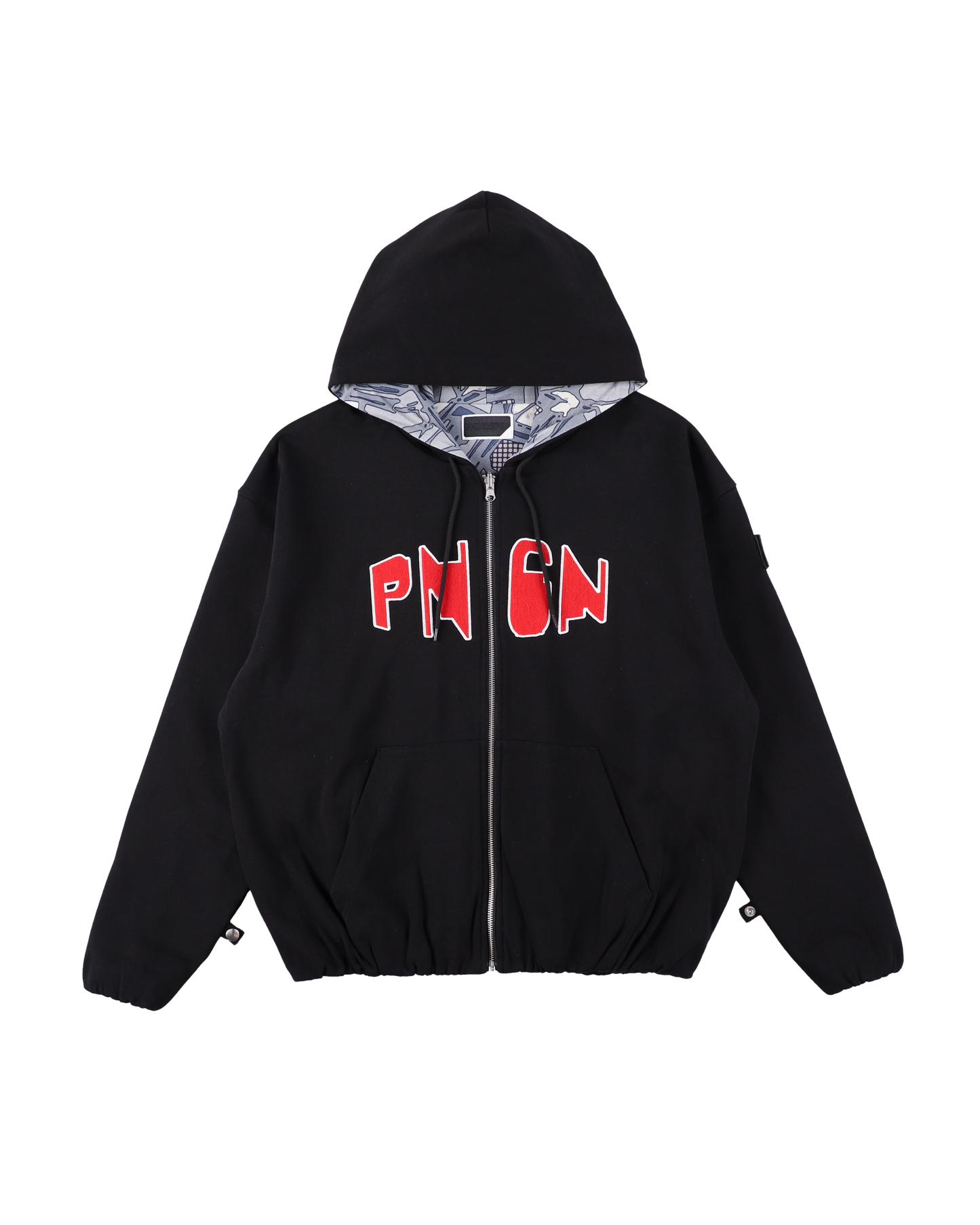 PNGN ZIP HOODIE BLACK