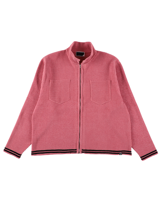 CORDY KNIT JACKET PINK