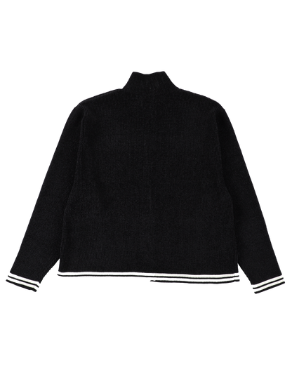 CORDY KNIT JACKET BLACK