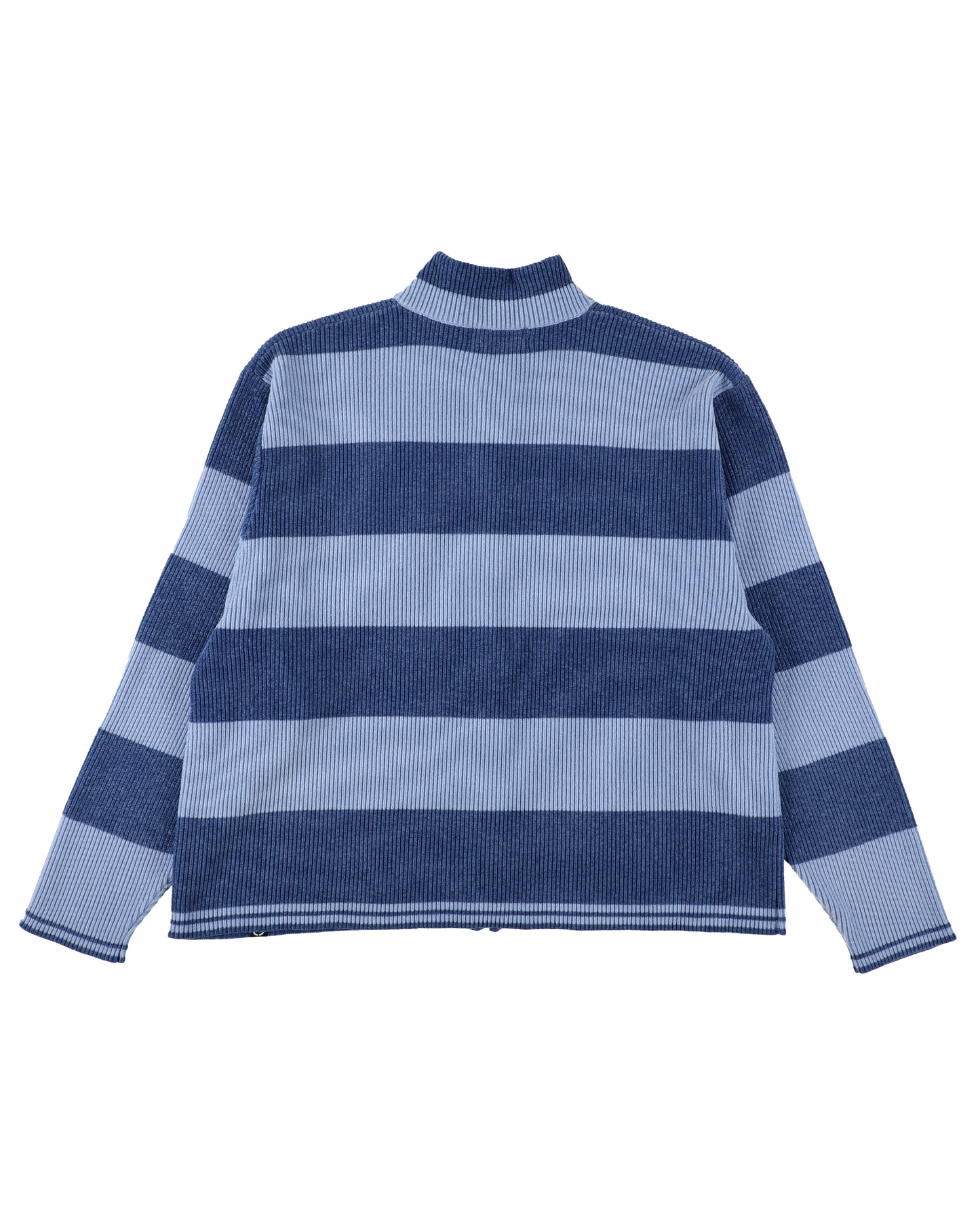 CORDY KNIT JACKET STRIPE BLUE