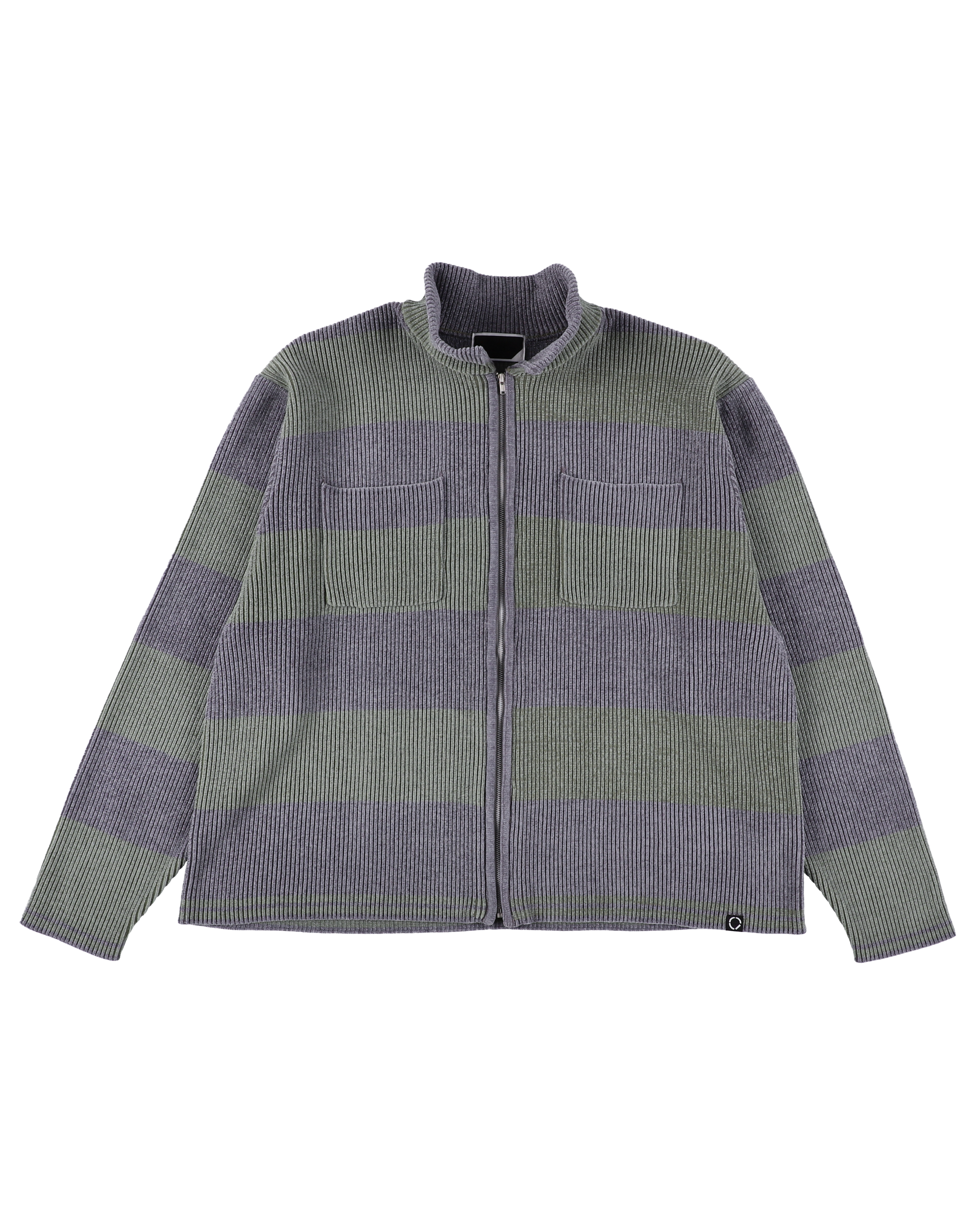 CORDY KNIT JACKET STRIPE GREY – PHINGERIN