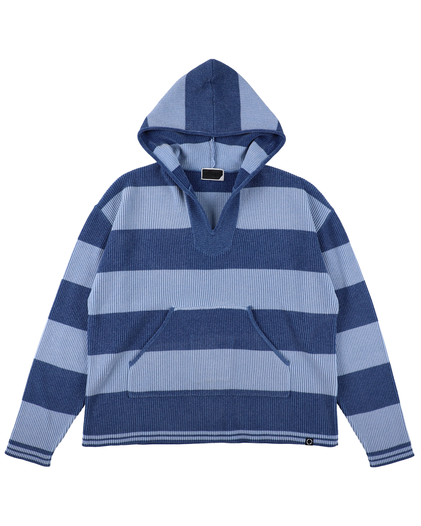 CORDY KNIT MEXPARKA STRIPE BLUE