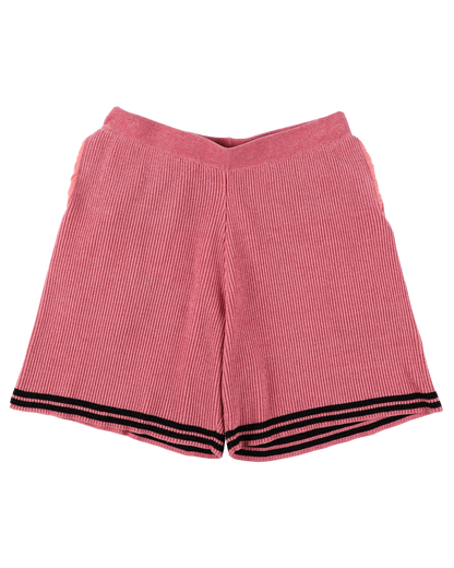 CORDY KNIT SHORTS PINK