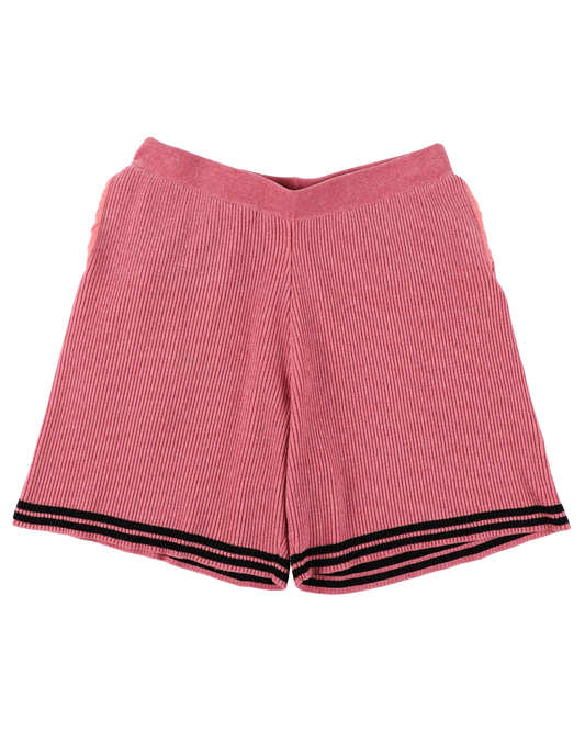 CORDY KNIT SHORTS PINK