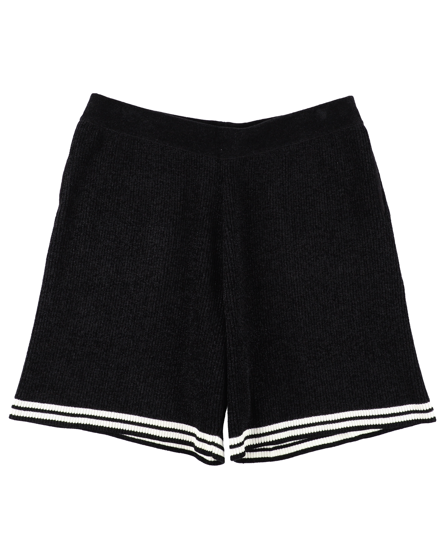 CORDY KNIT SHORTS BLACK