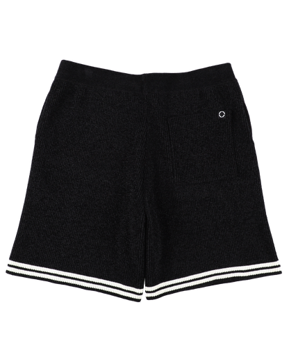 CORDY KNIT SHORTS BLACK