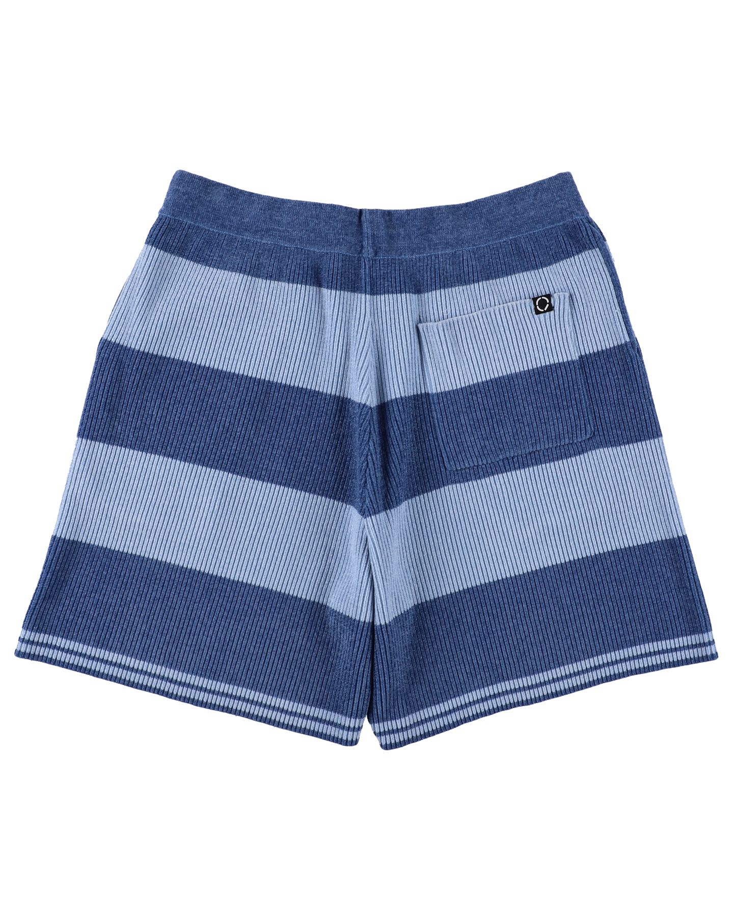 CORDY KNIT SHORTS STRIPE BLUE