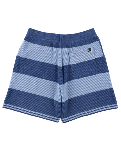 CORDY KNIT SHORTS STRIPE BLUE