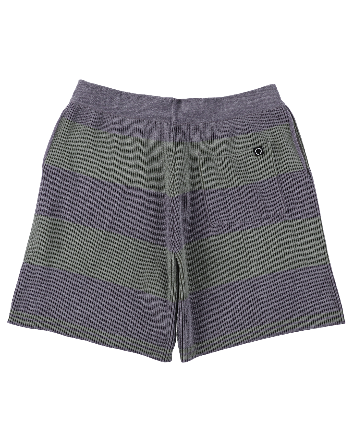 CORDY KNIT SHORTS STRIPE GREY