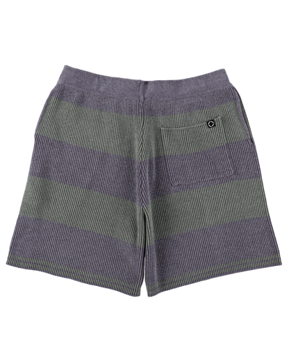 CORDY KNIT SHORTS STRIPE GREY