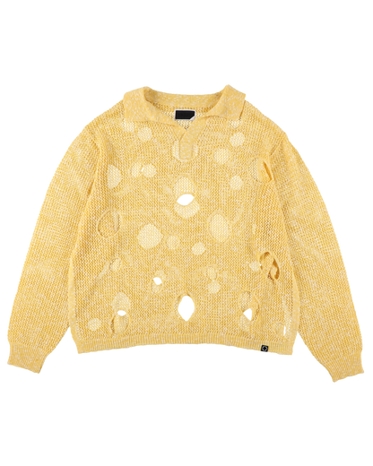 HOLE KNIT SKIPPER YELLOW