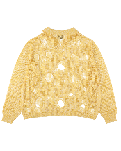 HOLE KNIT SKIPPER YELLOW