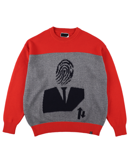 AGENT KNIT SWEATER RED