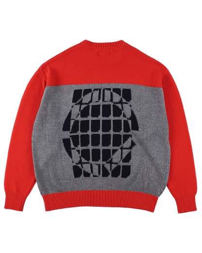 AGENT KNIT SWEATER RED